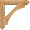 Ekena Millwork Legacy Arts and Crafts Rough Sawn Bracket w/ Offset Brace, Western Red Cedar, 8"W x 38"D x 38"H BKT0806X38X38LEC03RWR - alternate 3